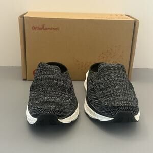 Ortho Comfoot Women's Slip On Mules Black/White Casual Shoes Size 6 EU 36